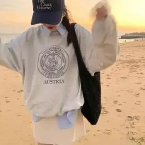 [SBD] 무지 맨투맨 A 프린팅 맨투맨 티셔츠 오버핏 대형