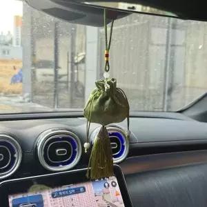 [셀러에이드]미니 그린 복주머니