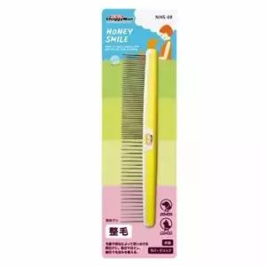 [반려] 브러시 정리 참빗 전용 스마일 핸들형 도기맨 애완동물 털 이중