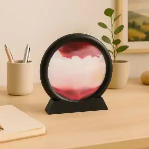 모래아트 액자 모래시계형 스텐드 우드 캔들 홀더 샌드오브제