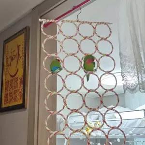 앵무새 버드링 장난감 그물 사다리 28구