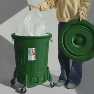 초대형 대형 보관통 물통 김장통 소금 보관 운반구세트 쓰레기통