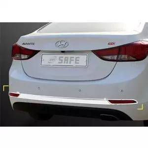 [셀러에이드]아반떼MD 리어 범퍼가드 크롬 뒷범퍼 몰딩 세트 자동차범퍼가드