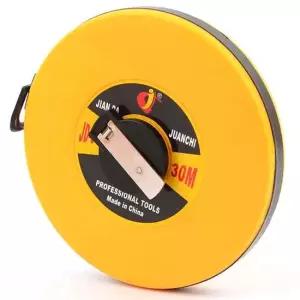 [무료배송] 원형 화이바줄자 30M 산업용 측량 줄자 길이측정공구