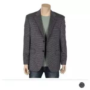 MJS20029 패터 모직 체크 콤비자켓