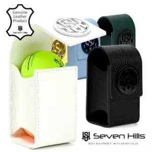 세븐힐스 모르비도 이태리 천연가죽 2구 골프 볼파우치 + 볼마커 TA3792697