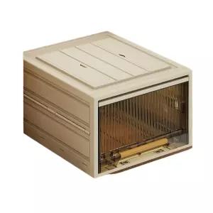 이동식 플라스틱 투명 조립식 간이 장롱 자취방 수납 접이식옷장108583