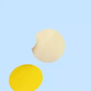 옐로우 원형 스티커 30mm 일기 다이어리 꾸미기 컬러 60매세트