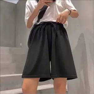 4 허리밴딩 플리츠 4부 반바지 여름바지 통넓은 여름