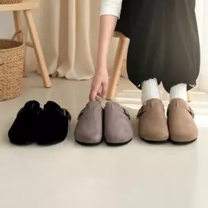 [다잇템] 사이드버클 세무 클래식 남녀용 슬리퍼