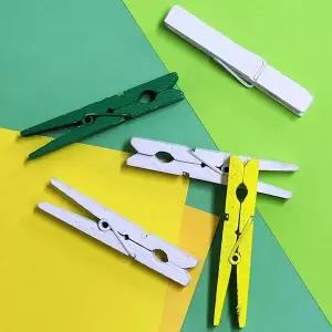 TC 7.2cm 컬러 나무집게