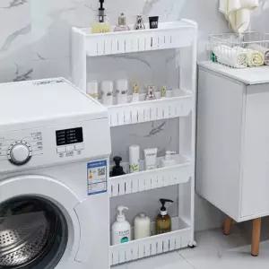 4단 틈새 수납장 얇은 틈새장 이동식 선반 DD-12770 틈새수납장 이동식선반 주방선반 욕실선반