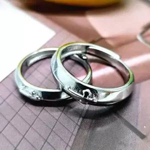 십자가 주기도문 묵주 반지 심플 커플링