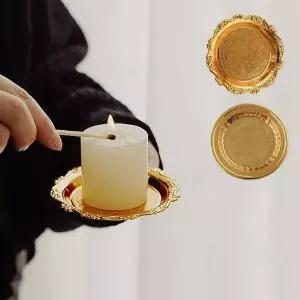 캔들홀더 소품 트레이 받침대 빈티지 인테리어 메탈