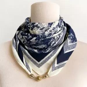 여성용 마그네틱 자석 스카프 겨울 보온 머플러 데일리 넥워머 숄 목도리