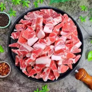 국내산돼지 뒷고기 목덜미살 꼬들살 뒷목살 500g