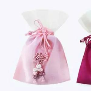 (분홍)색동복주머니 한국적인소품 미니복주머니 전통선물