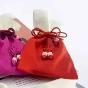 (빨강)한국적인소품 미니복주머니 색동복주머니 전통선물