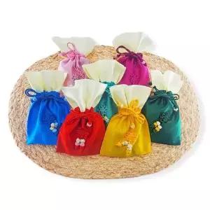 (7개)전통선물 색동복주머니 한국적인소품 미니복주머니