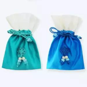 (파랑)미니복주머니 색동복주머니 한국적인소품 전통선물