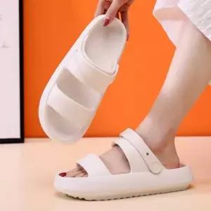 여성 물놀이 아쿠아슈즈 키높이 스트랩 샌들 신발 슬리퍼