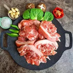 뒷고기 목덜미살 꼬들살 500g 꼬들살 뒷고기 목덜미살 뒷목살 통뒷고기