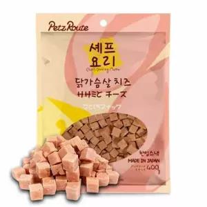 강아지 저지방 한입 간식 닭가슴살 치즈 400g 1P 트릿 강아지한입간식