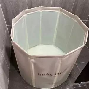 반신욕기 이동식 욕조 가정용 소형 핑크