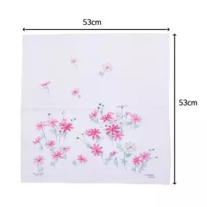 순면 두툼한 국산 꽃무늬 가제 손수건 2매 선물용