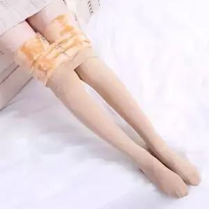 여성 겨울 혹한기 도톰 융기모 압박 팬티스타킹 방한 2색