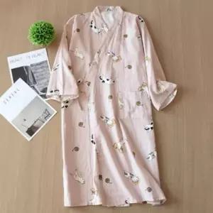 목욕가운 커플 면 바스로브 홈웨어 세트