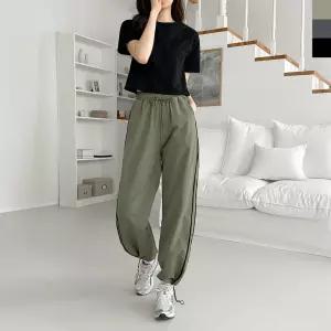 [179st.w]ACC 2011W 여자 두줄라인 와이드 스트링 밴딩 팬츠