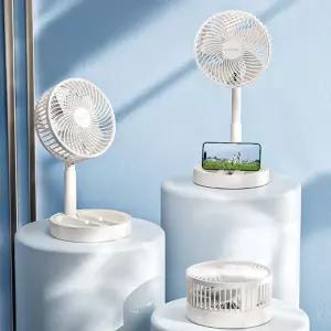 (옵션 화이트)USB접이식스탠드선풍기