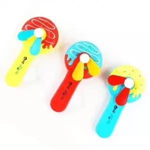 ( )스위트 도넛 수동 선풍기 휴대용 미니 여름 시원한 24개세트