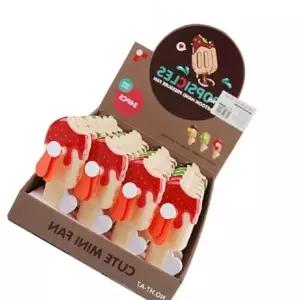 ( )한입 먹은 아이스 수동 선풍기 손 여름 재미난 24개세트