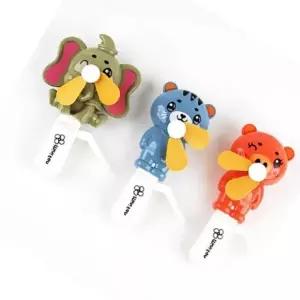 ( )동물 친구 미니 팬 자가 선풍기 벌크 손 휴대용 8개세트