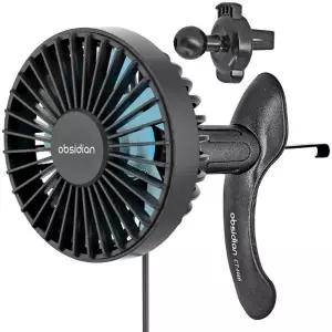 ( )차량용 만능 송풍구 USB 미니선풍기 에어써큘레이터 CT-FA03+CT-H46