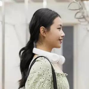 (색상 화이트 넥풍기)목걸이형 3단계 터보팬 목풍기 넥쿨러 선풍기