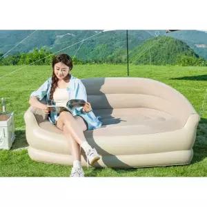 에어쇼파 감성캠핑 의자 소파 에어베드 공기 1인용