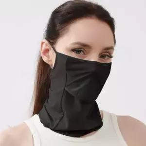 ( )낚시스카프 등산스카프 실키스킨 귀걸이형 쿨 멀티스카프 블랙