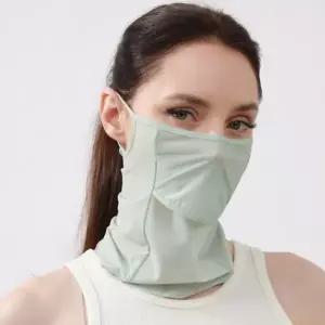 ( )낚시스카프 등산스카프 실키스킨 귀걸이형 쿨 멀티스카프 그린