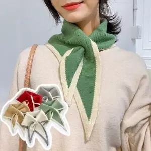 미니 스카프 여성 삼각 목스카프 니트스카프 넥타이스카프 30대스카프 롱스카프 여성스카프 가을스카프