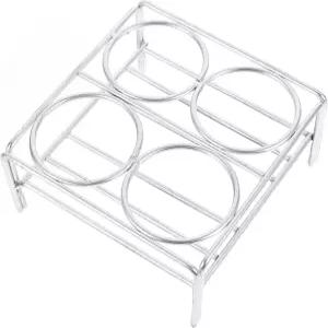 BESTOYARD 실험실 도가니 스탠드 니켈 와이어 지지대 홀더 4홀 직경 45mm 랙 보관 및 실험용