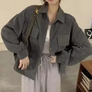 [옷은날개] 아우터 카라 자켓 골덴 여성 포근한 코듀로이