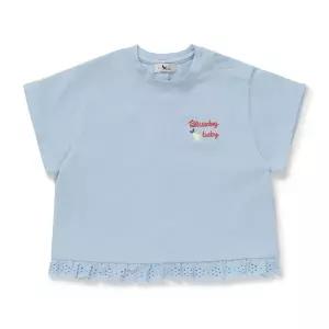 [블루독베이비]46-314-332-03 SK) 소프트 레이스 반팔 티셔츠_s