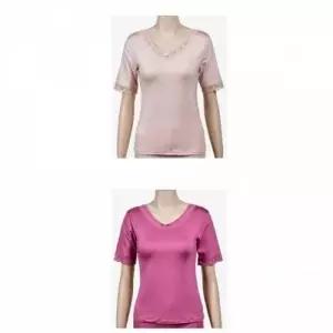 레이스 이중마감 기모 반팔 내의