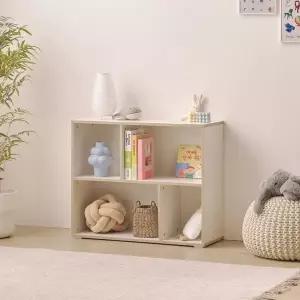 [인터데코]아이방 감성 교구 정리 수납 책장 2단 80cm P0000BRD (착불)
