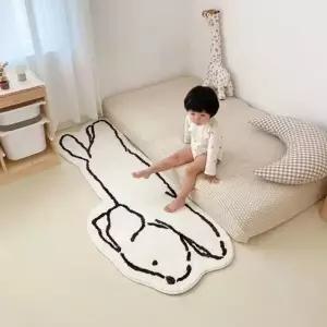 귀여운 고양이 발매트 미끄럼방지 침실 거실 주방 카페트 러그 거실 카페트 현관 L