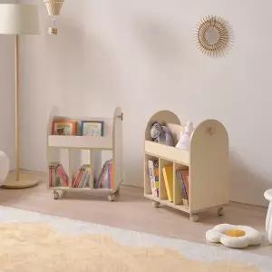 [인터데코]정리습관 길러주는 아이방 책수납 북카트 트롤리 P0000CEI (착불)