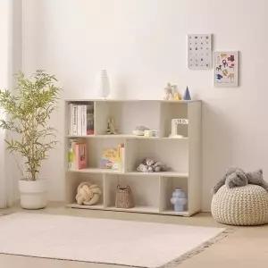 [인터데코]아이방 감성 교구 정리 수납 책장 3단 120cm P0000BRG (착불)